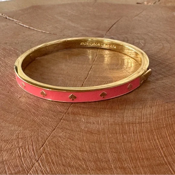 Kate Spade Pink and Gold Studded Bracelet - Picture 4 of 4